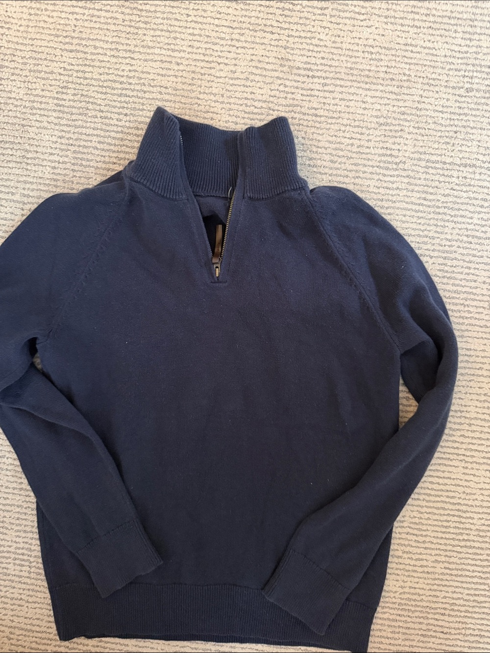 Boys Crewcuts size 12 Navy Half-Zip Sweater